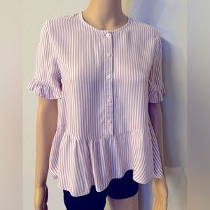 Small peplum madewell top